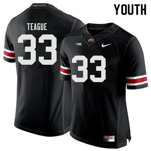Youth #33 Master Teague Ohio State Buckeyes College Football Jerseys Sale-Black
